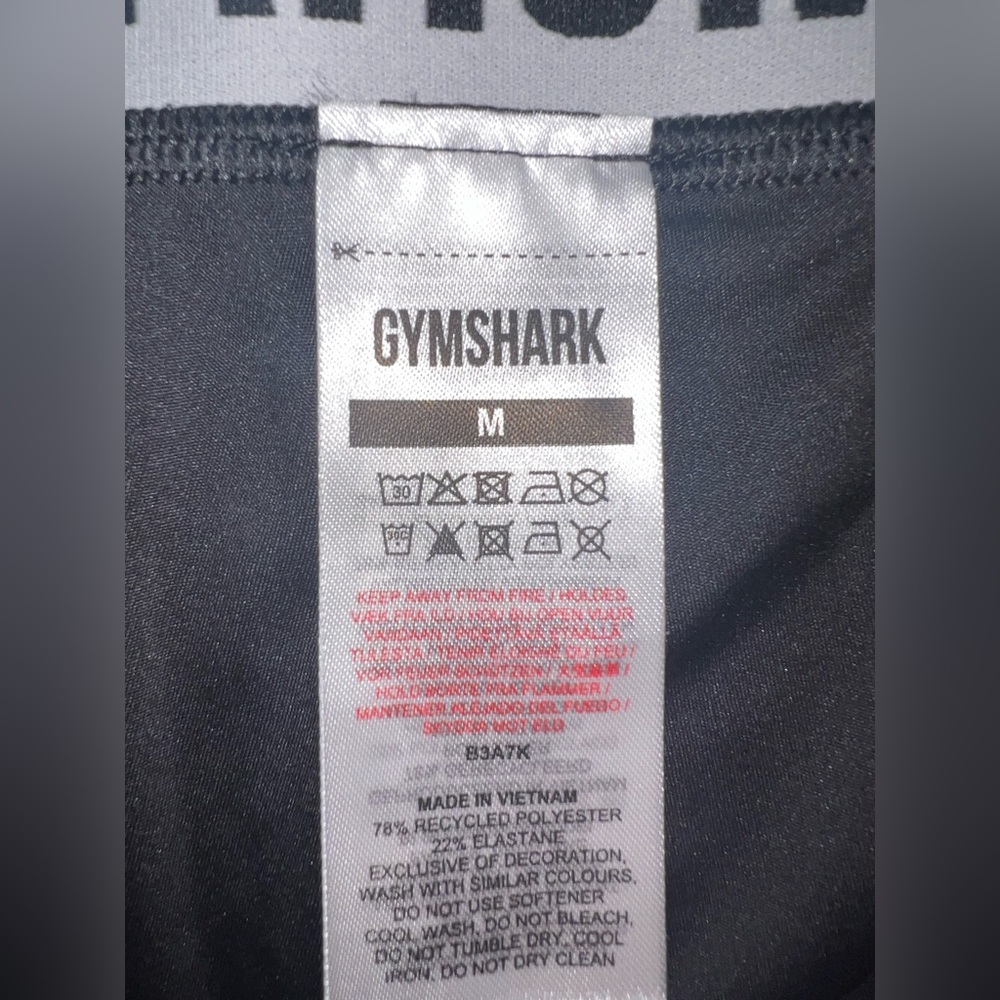 Gymshark Black High-Waisted Pocket Biker Shorts | Size M | NWOT - Picture 8 of 8